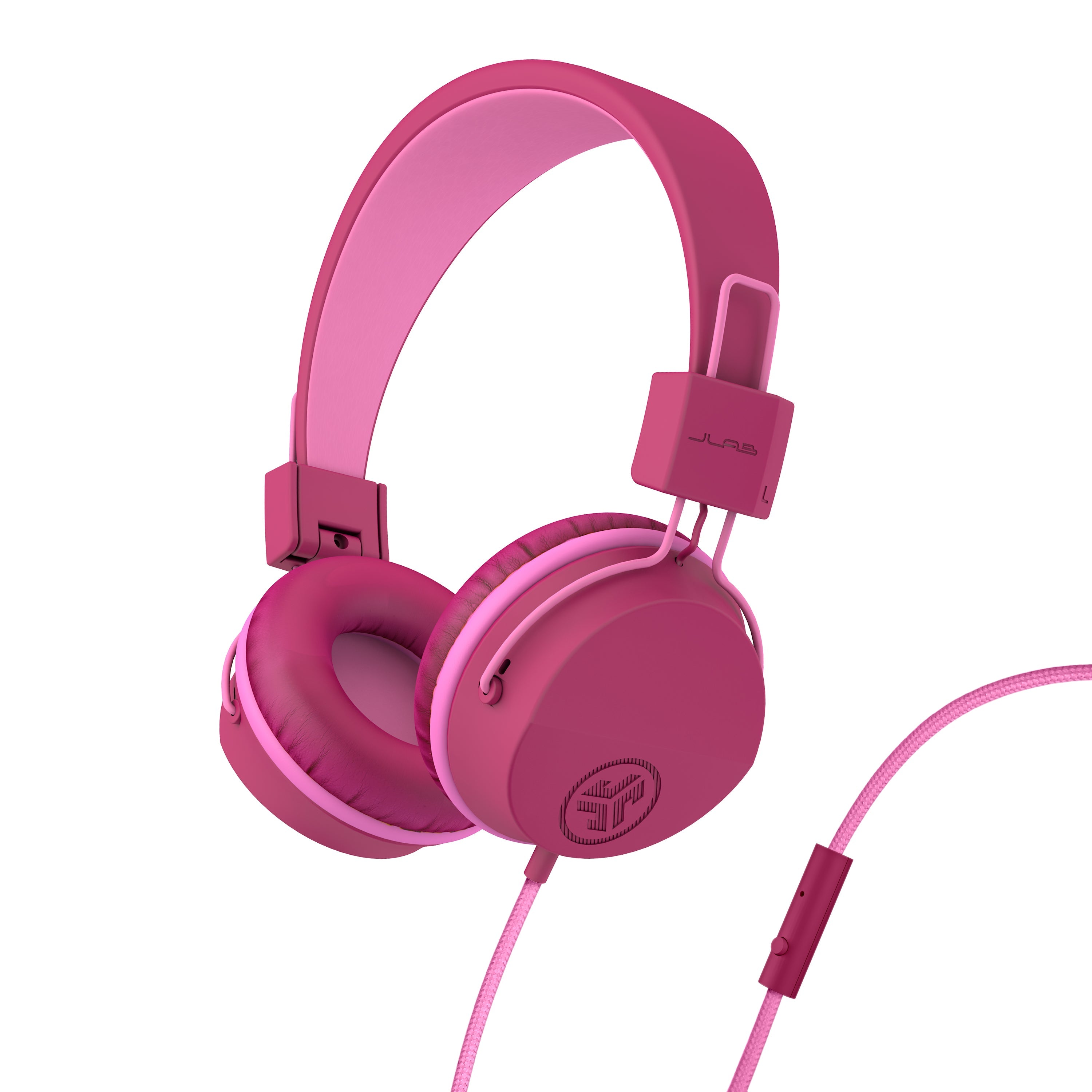 JBuddies Studio On-Ear Kids Wired Headphones Graphite/Blue - Dark Pink