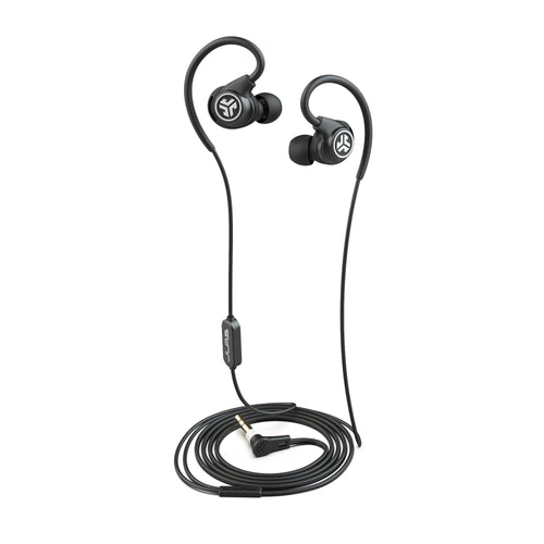 Fit Sport 3 Wired Fitness Earbuds Black